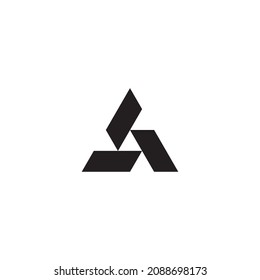 
unique triangle, simple symbol triangle logo vector