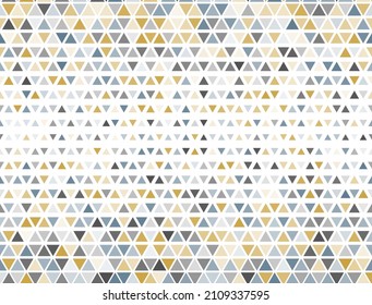 Unique triangles halftone pattern. Fade triangular structure banner backdrop. Stylish triangles halftone geometry.