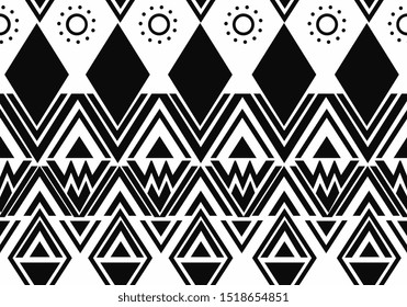 Unique tribal hand drawn Maori style seamless pattern motifs colorful design vector ready for fashion textile print.