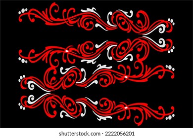 Unique tribal tattoo vector design with a simple and elegant color combination.
