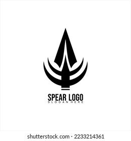 Unique Trisula spear logo design.