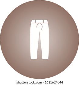 Unique Trouser Vector Glyph Icon