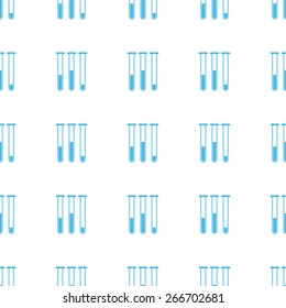 Unique Tubes white and blue seamless pattern for web design. Vector symbol