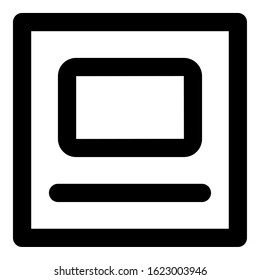 Unique TV icon, illustration, vector