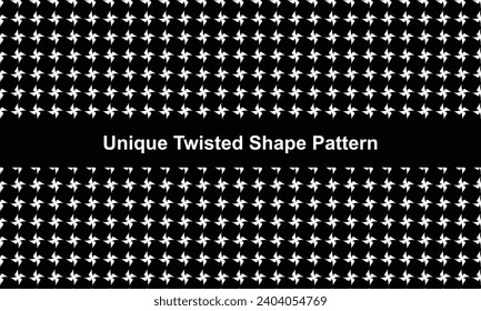 Unique twisted shape pattern design.