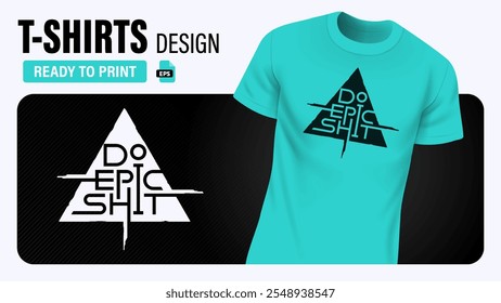 Unique Typography T-Shirt Design – Bold, Ready-to-Print EPS Vector for Custom Streetwear and Graphic Tees