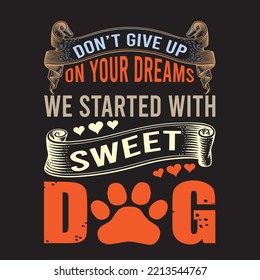 Unique Typography T-shirt design vector