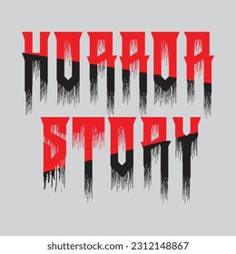 Unique typography t-shirt for horror movie lovers