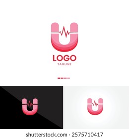 Unique U Icon Logo for Medical Company