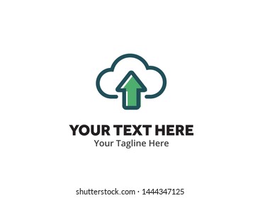 unique upload download simple logo creative design in flat style with color . download upload logo creative design for identity and apps