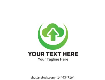 unique upload download simple logo creative design in flat style with color . download upload logo creative design for identity and apps