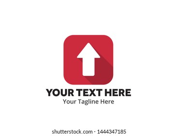 unique upload download simple logo creative design in flat style with color . download upload logo creative design for identity and apps