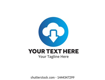 unique upload download simple logo creative design in flat style with color . download upload logo creative design for identity and apps