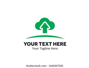 unique upload download simple logo creative design in flat style with color . download upload logo creative design for identity and apps