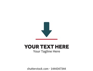 unique upload download simple logo creative design in flat style with color . download upload logo creative design for identity and apps
