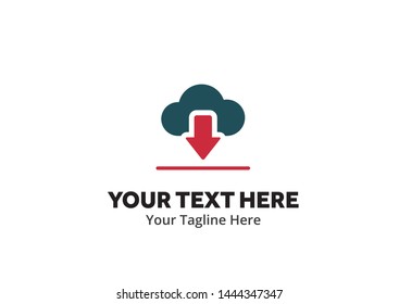 unique upload download simple logo creative design in flat style with color . download upload logo creative design for identity and apps
