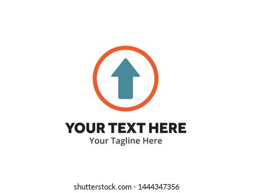 unique upload download simple logo creative design in flat style with color . download upload logo creative design for identity and apps