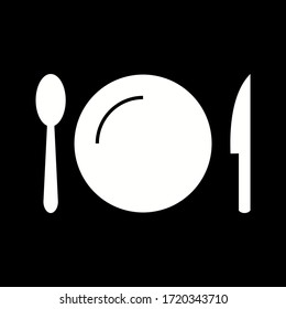 Unique Utensils Vector Glyph Icon