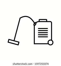 Unique Vaccum Cleaner Line Vector Icon