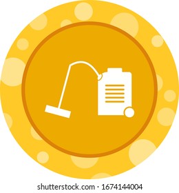 Icono de vector de glifo del filtro de vacío único