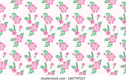 Unique valentine floral pattern Background, with beautiful leaf and floral design.