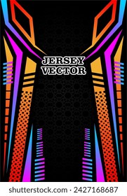 UNIQUE VECTOR ABSTRACT JERSEY DESIGN BACKGROUND