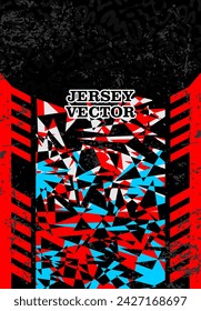 UNIQUE VECTOR ABSTRACT JERSEY DESIGN BACKGROUND