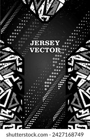 UNIQUE VECTOR ABSTRACT JERSEY DESIGN BACKGROUND