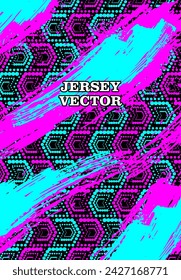 UNIQUE VECTOR ABSTRACT JERSEY DESIGN BACKGROUND