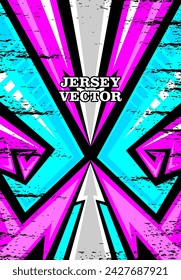 UNIQUE VECTOR ABSTRACT JERSEY DESIGN BACKGROUND