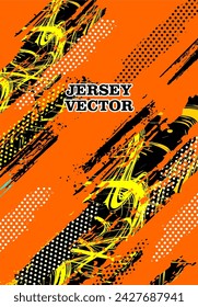 UNIQUE VECTOR ABSTRACT JERSEY DESIGN BACKGROUND