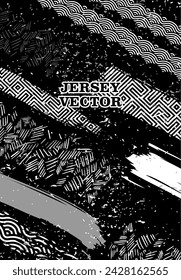 UNIQUE VECTOR ABSTRACT JERSEY DESIGN BACKGROUND