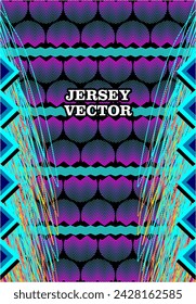UNIQUE VECTOR ABSTRACT JERSEY DESIGN BACKGROUND