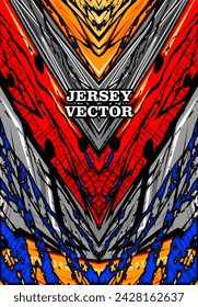 UNIQUE VECTOR ABSTRACT JERSEY DESIGN BACKGROUND