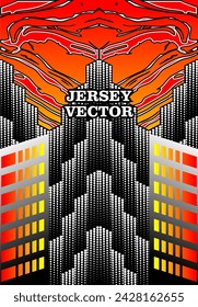 UNIQUE VECTOR ABSTRACT JERSEY DESIGN BACKGROUND