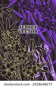 UNIQUE VECTOR ABSTRACT JERSEY DESIGN BACKGROUND