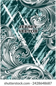 FONDO DE DISEÑO DE JERSEY ABSTRACTO DE VECTOR ÚNICO