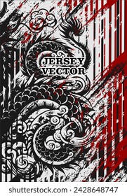 FONDO DE DISEÑO DE JERSEY ABSTRACTO DE VECTOR ÚNICO