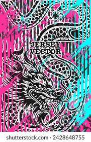 UNIQUE VECTOR ABSTRACT JERSEY DESIGN BACKGROUND