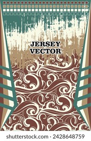 UNIQUE VECTOR ABSTRACT JERSEY DESIGN BACKGROUND