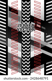 UNIQUE VECTOR ABSTRACT JERSEY DESIGN BACKGROUND