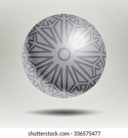 Unique vector concept with christmas and new year celebration element. New year background for banners, flyers and other types of business design. Vector christmas ball