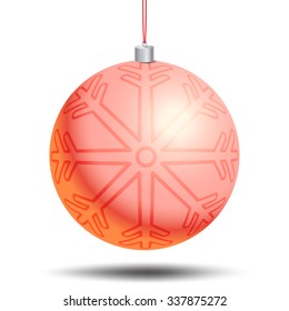 Unique vector concept with christmas and new year celebration element. New year background for banners, flyers and other types of business design. Vector christmas ball