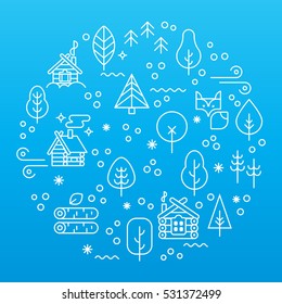 Unique vector concept with Snow winter background. Clean and easy to edit .Unique illustration for banners and card design.