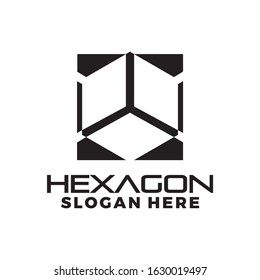 Unique vector of hexagon shape