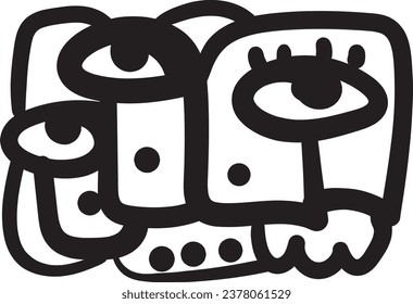 unique vector illustration collection that combines faces, lines, circles, and whimsical doodles in abstract print designs.