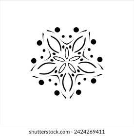 
unique vector image of abstract star mandala