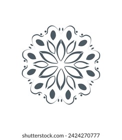 
unique vector image of abstract star mandala