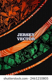 unique vector jersey for sublimation background