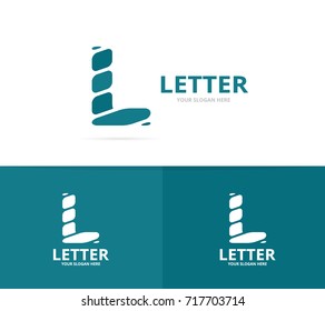 Unique vector letter L logo design template.